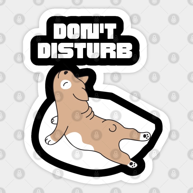 Don't Disturb: Pawsome Vibes with a Canine Twist! Sticker by Pawfect Designz